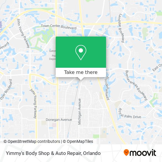 Yimmy's Body Shop & Auto Repair map