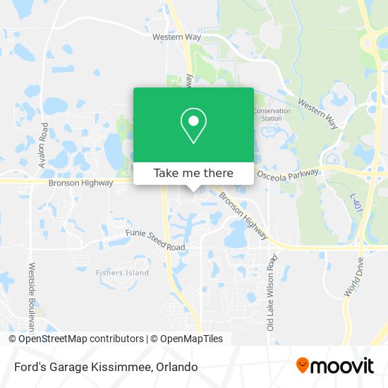 Ford's Garage Kissimmee map