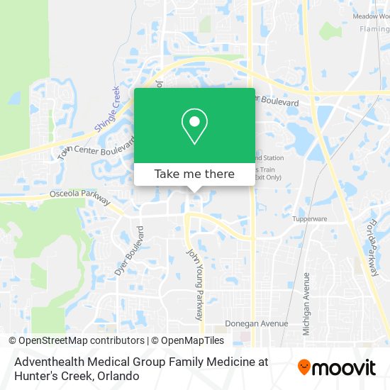 Mapa de Adventhealth Medical Group Family Medicine at Hunter's Creek