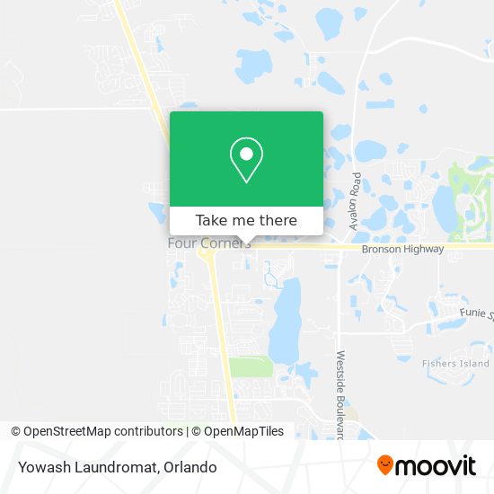 Yowash Laundromat map