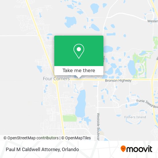 Paul M Caldwell Attorney map