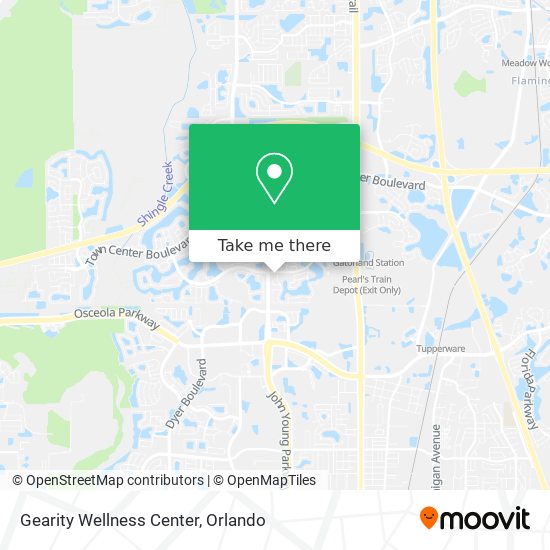Gearity Wellness Center map