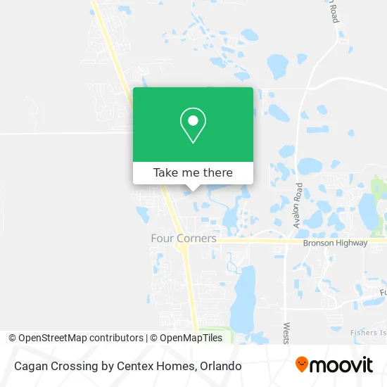 Cagan Crossing by Centex Homes map
