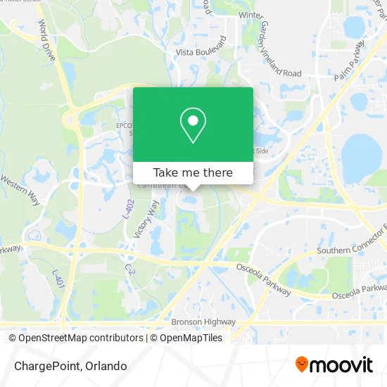 Mapa de ChargePoint