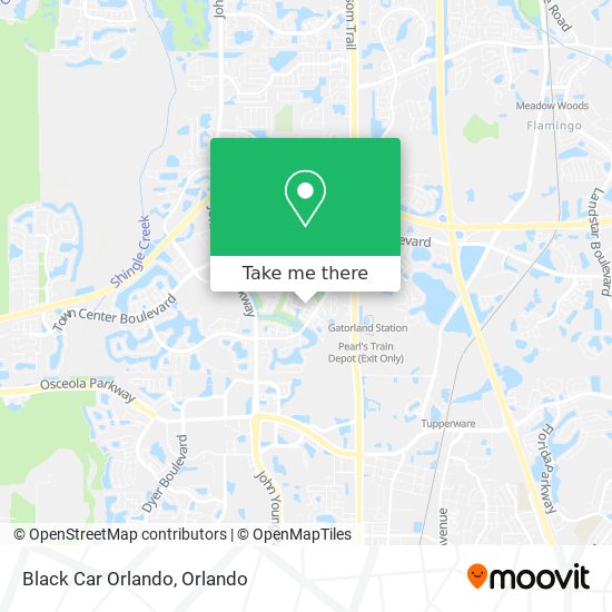 Mapa de Black Car Orlando