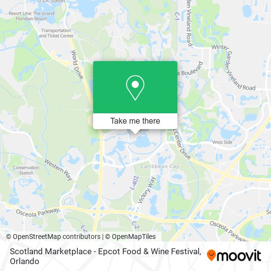 Mapa de Scotland Marketplace - Epcot Food & Wine Festival