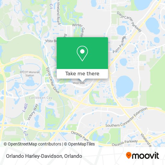 Orlando Harley-Davidson map