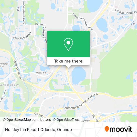 Holiday Inn Resort Orlando map