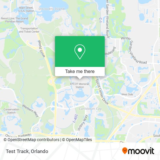 Test Track map