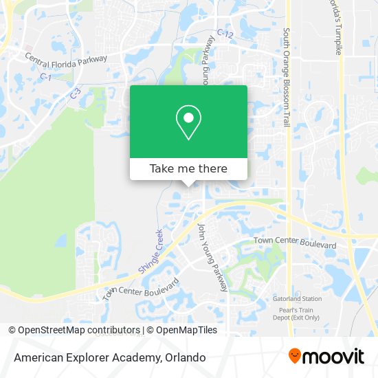 American Explorer Academy map