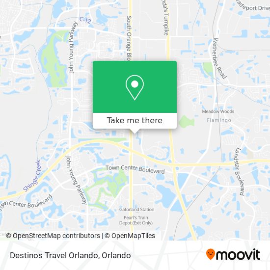 Mapa de Destinos Travel Orlando