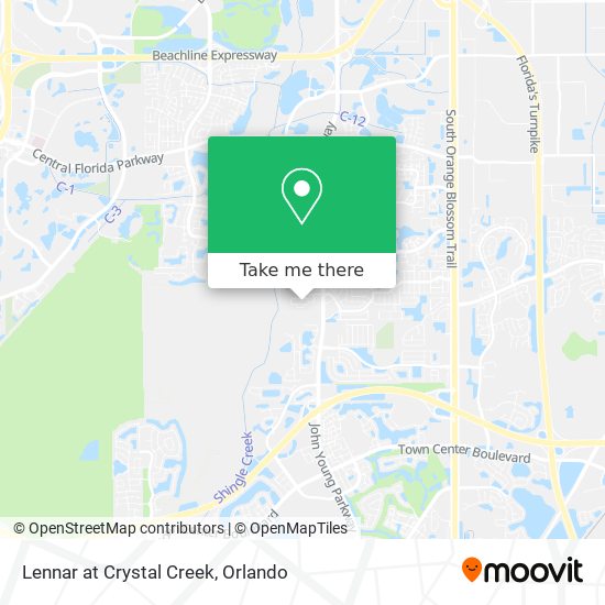 Lennar at Crystal Creek map