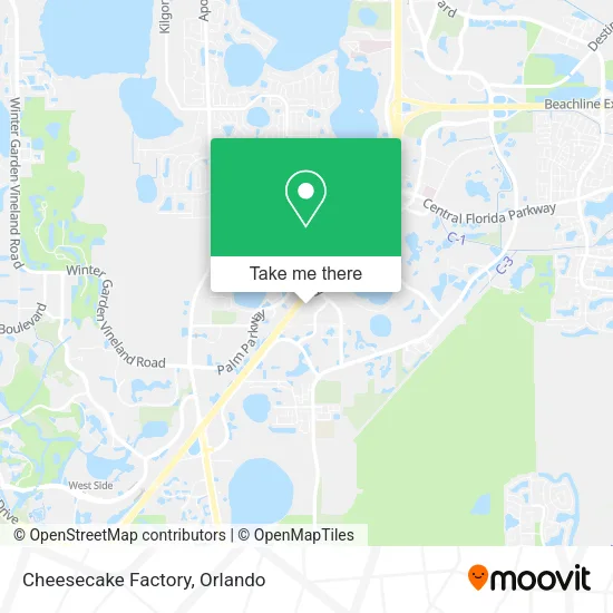 Cheesecake Factory map