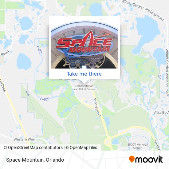 Space Mountain map