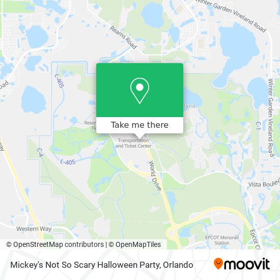 Mickey's Not So Scary Halloween Party map