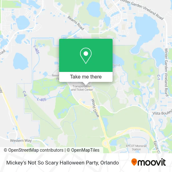 Mapa de Mickey's Not So Scary Halloween Party