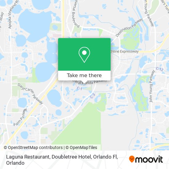 Laguna Restaurant, Doubletree Hotel, Orlando Fl map