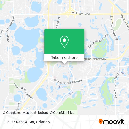 Dollar Rent A Car map