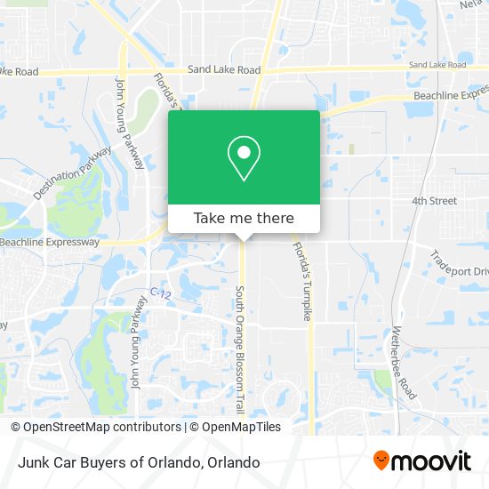 Junk Car Buyers of Orlando map
