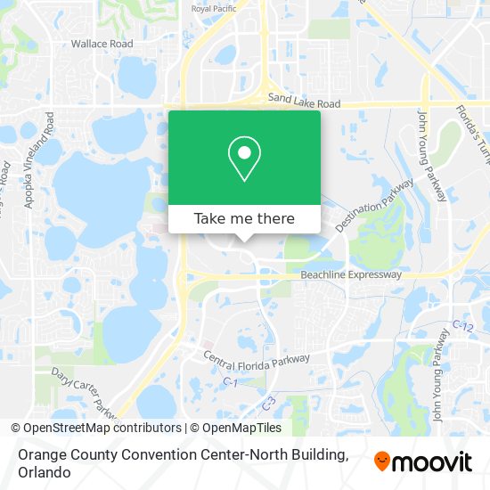 Orange County Convention Center-North Building map