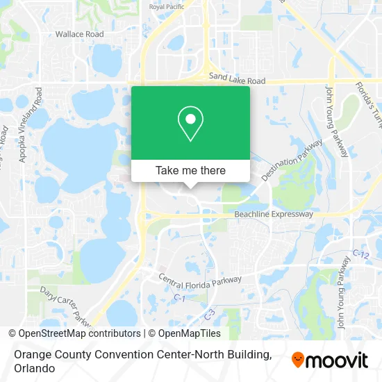 Orange County Convention Center-North Building map