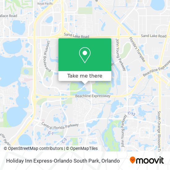 Holiday Inn Express-Orlando South Park map