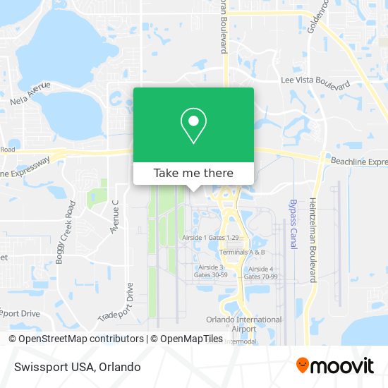 Mapa de Swissport USA