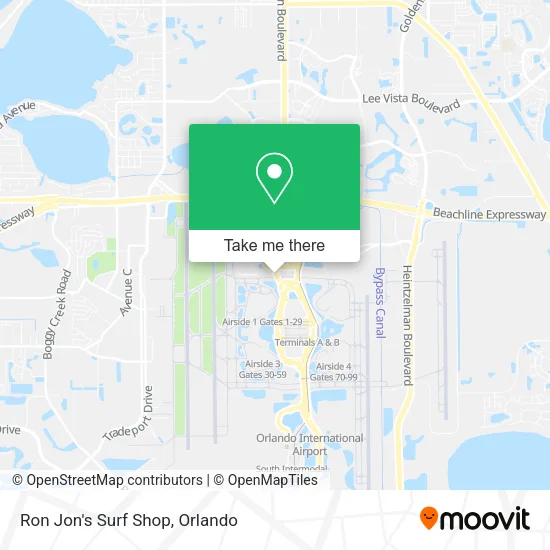 Ron Jon's Surf Shop map