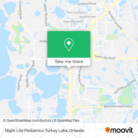 Night Lite Pediatrics-Turkey Lake map