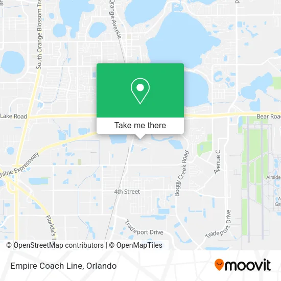 Empire Coach Line map