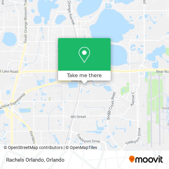 Mapa de Rachels Orlando