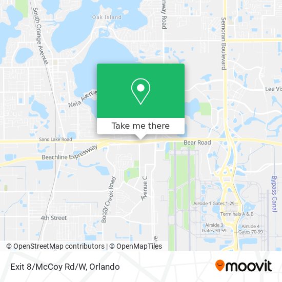 Mapa de Exit 8/McCoy Rd/W