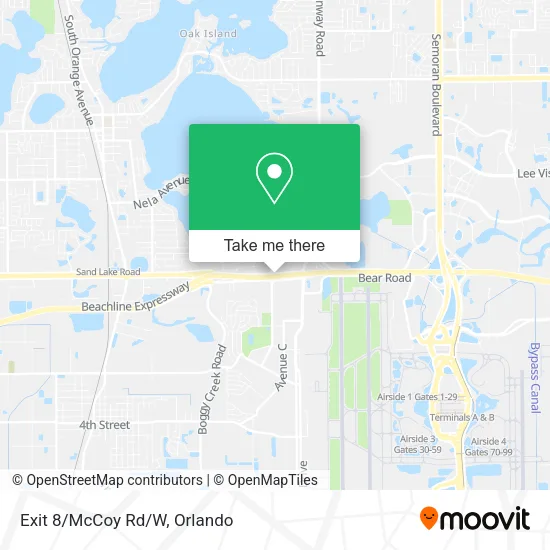 Mapa de Exit 8/McCoy Rd/W