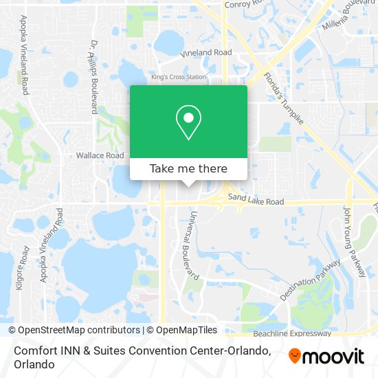 Comfort INN & Suites Convention Center-Orlando map