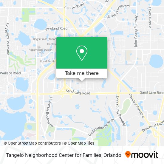 Mapa de Tangelo Neighborhood Center for Families