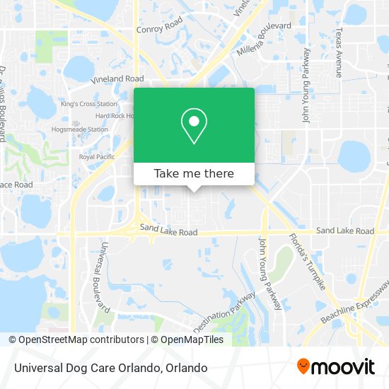 Mapa de Universal Dog Care Orlando