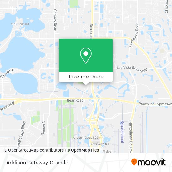 Mapa de Addison Gateway