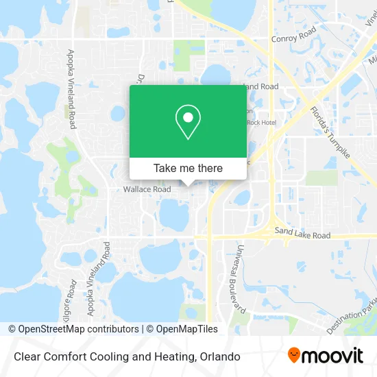 Mapa de Clear Comfort Cooling and Heating