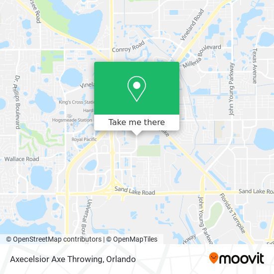 Axecelsior Axe Throwing map