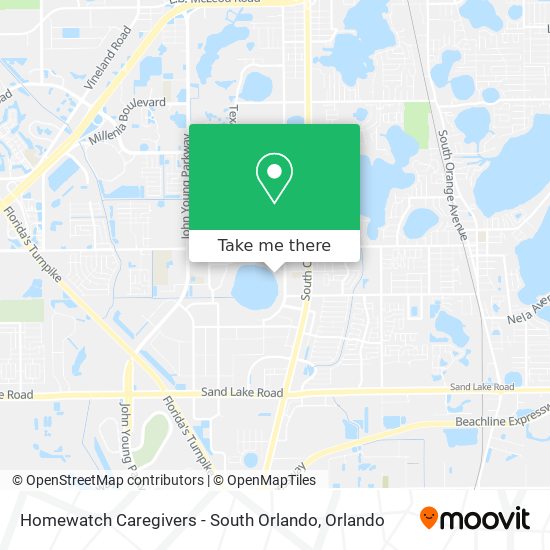 Mapa de Homewatch Caregivers - South Orlando