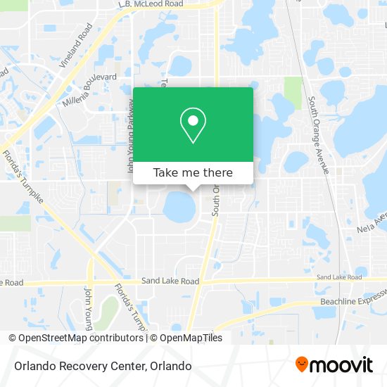 Mapa de Orlando Recovery Center