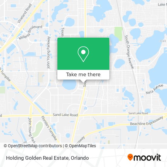 Holding Golden Real Estate map