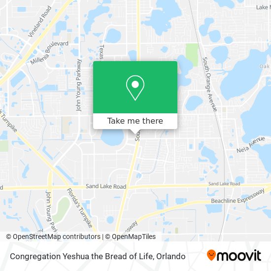Congregation Yeshua the Bread of Life map