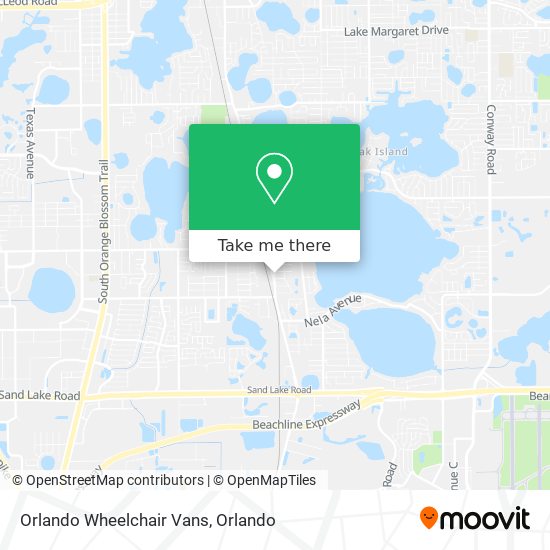 Mapa de Orlando Wheelchair Vans