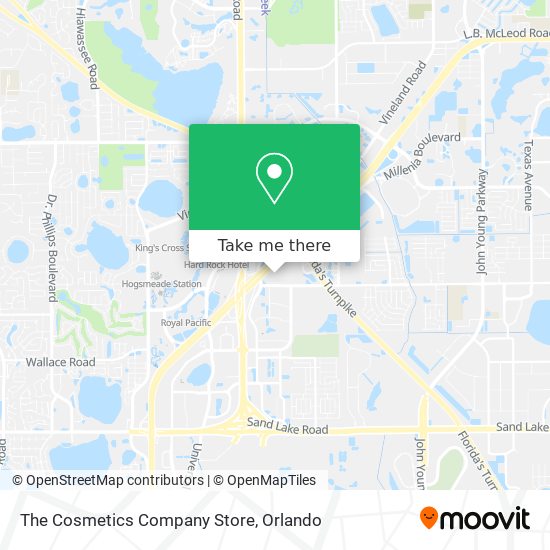 The Cosmetics Company Store map