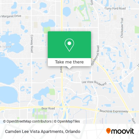 Mapa de Camden Lee Vista Apartments