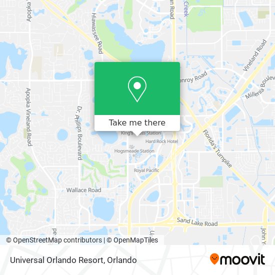 Mapa de Universal Orlando Resort