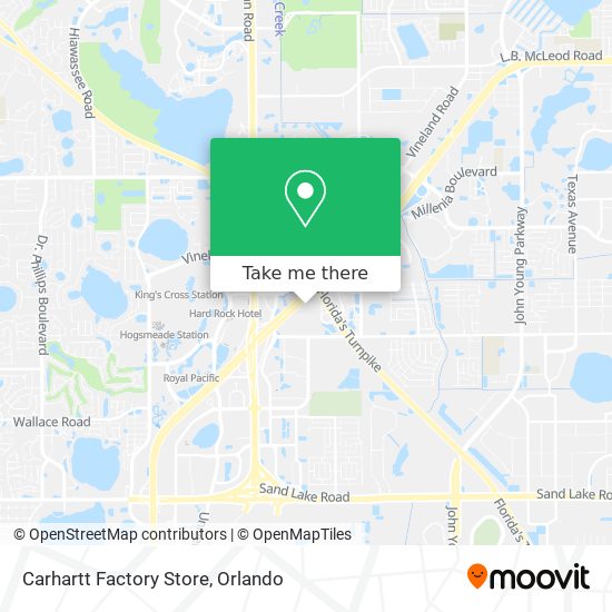 Mapa de Carhartt Factory Store