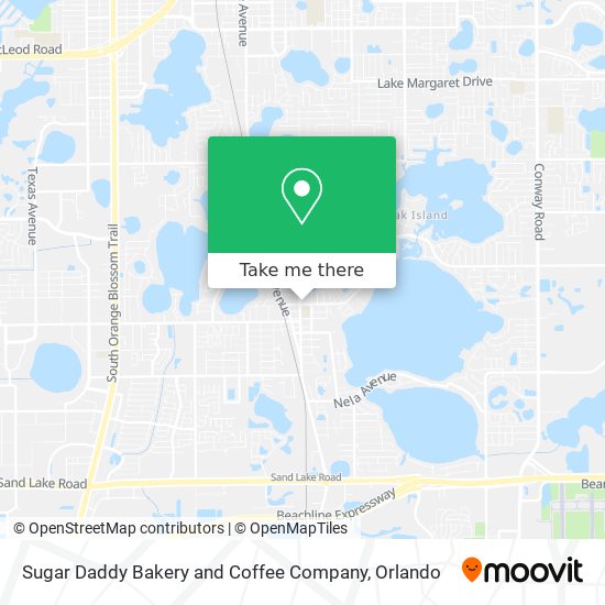 Sugar Daddy Bakery and Coffee Company map