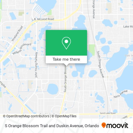Mapa de S Orange Blossom Trail and Duskin Avenue